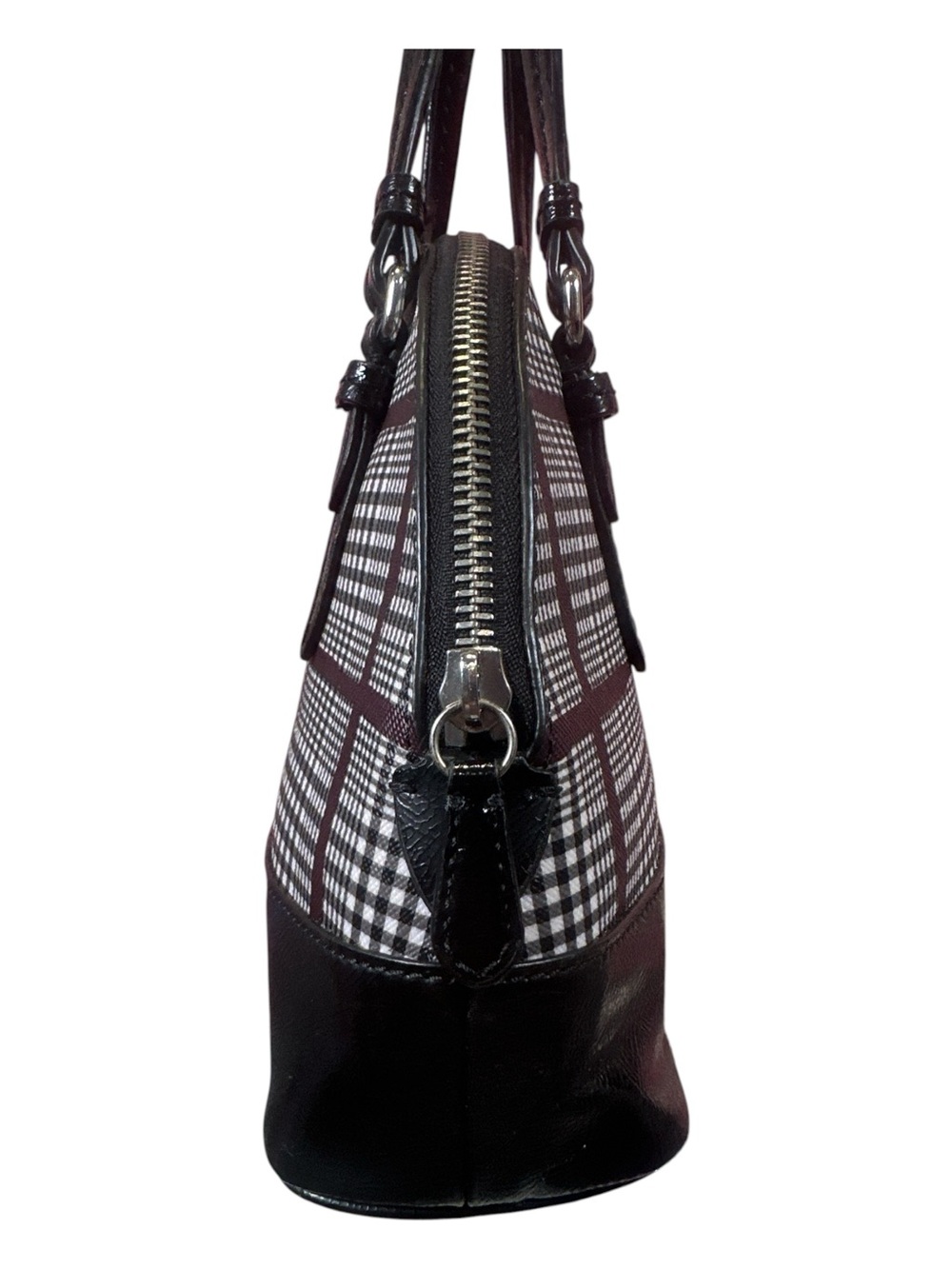 Coach Peyton Cora Domed Glen Plaid Crossbody Bag Like New - Picture 5 of 15